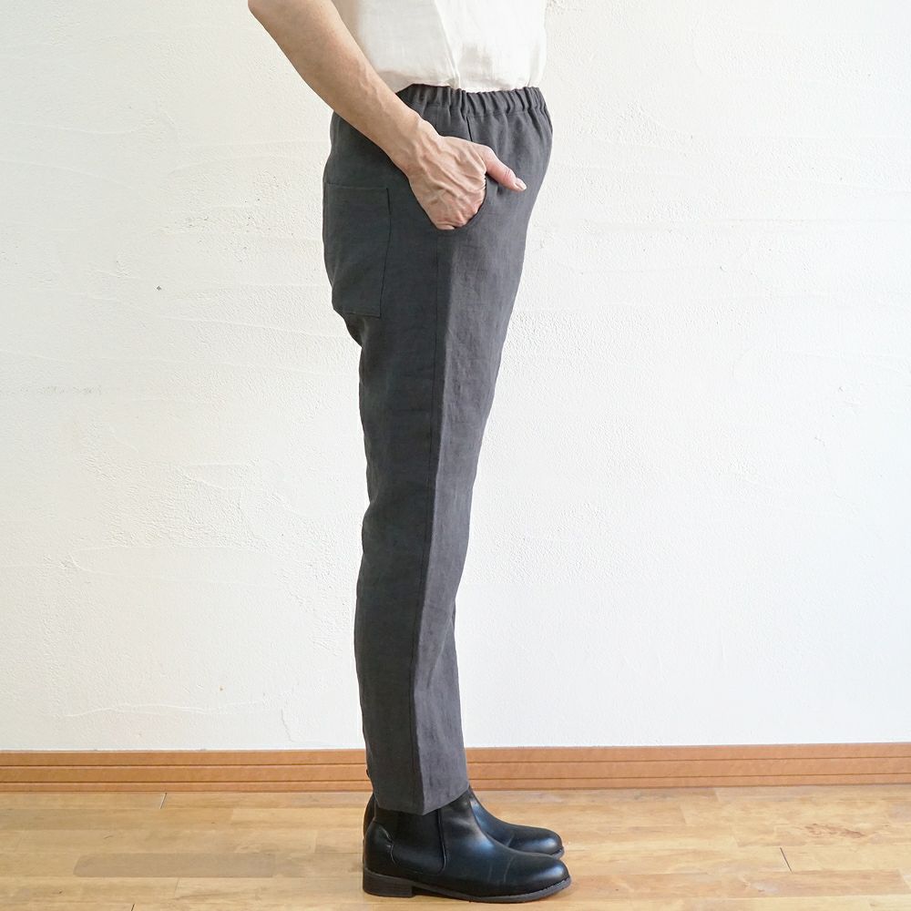 Branch m‘.,ブランチエム,ナチュラル,30代,40代,50代,60代,リネン,ゆったり,パンツ,リネンパンツ,ストレートパンツ,スリムパンツ 