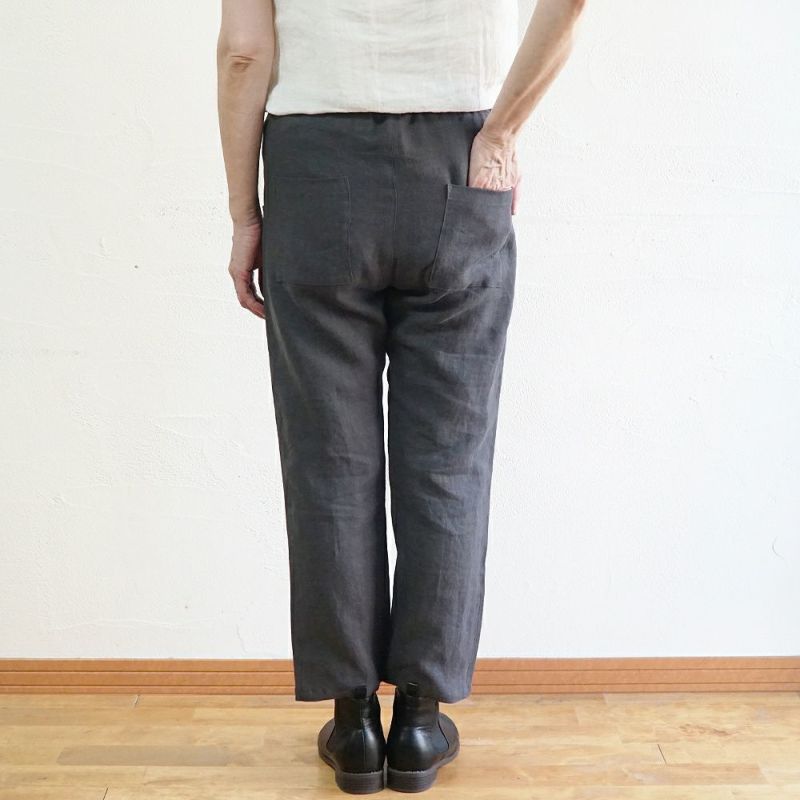 Branch m‘.,ブランチエム,ナチュラル,30代,40代,50代,60代,リネン,ゆったり,パンツ,リネンパンツ,ストレートパンツ,スリムパンツ 