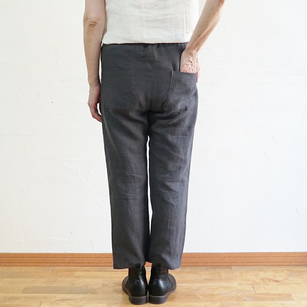 Branch m‘.,ブランチエム,ナチュラル,30代,40代,50代,60代,リネン,ゆったり,パンツ,リネンパンツ,ストレートパンツ,スリムパンツ 