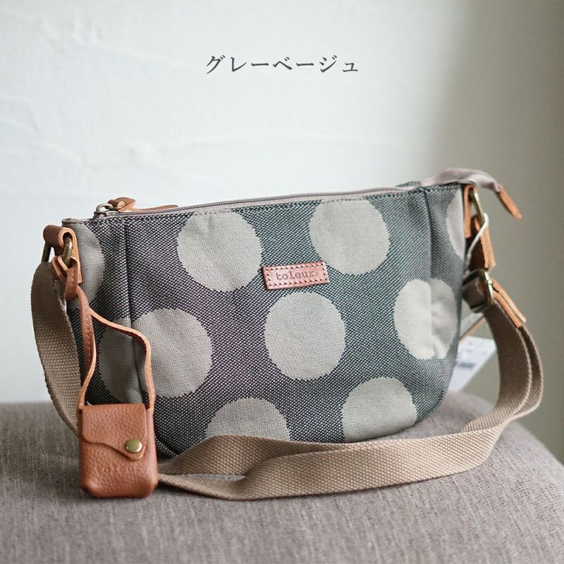 Branch m‘.,ブランチエム,ナチュラル,30代,40代,50代,60代,ゆったり,バッグ,toleur,トーラ,ショルダーバッグ,ショルダー,ウールバッグ,ドット,ドット柄,水玉バッグ, 