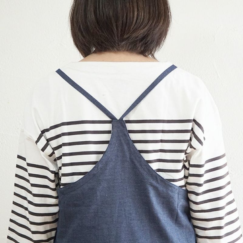 Branch m‘.,ブランチエム,ナチュラル,30代,40代,50代,60代,リネン,ゆったり,エプロン,リネンエプロン,ワンピースエプロン,エプロンワンピース,