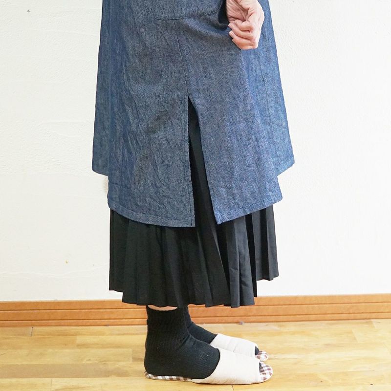 Branch m‘.,ブランチエム,ナチュラル,30代,40代,50代,60代,リネン,ゆったり,エプロン,リネンエプロン,ワンピースエプロン,エプロンワンピース,