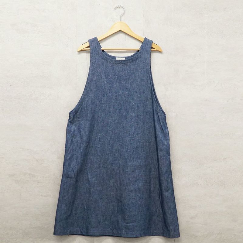 Branch m‘.,ブランチエム,ナチュラル,30代,40代,50代,60代,リネン,ゆったり,エプロン,リネンエプロン,ワンピースエプロン,エプロンワンピース,