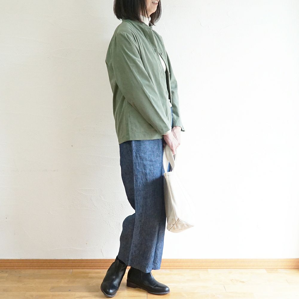 Branch m‘.,ブランチエム,ナチュラル,30代,40代,50代,60代,コットン,綿,ゆったり,ブラウス,長袖,羽織,シャツ,羽織シャツ,ライトアウター,スタンドカラー,スタンドカラーシャツ