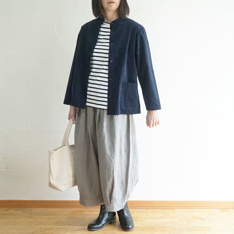 Branch m‘.,ブランチエム,ナチュラル,30代,40代,50代,60代,コットン,綿,ゆったり,ブラウス,長袖,羽織,シャツ,羽織シャツ,ライトアウター,スタンドカラー,スタンドカラーシャツ