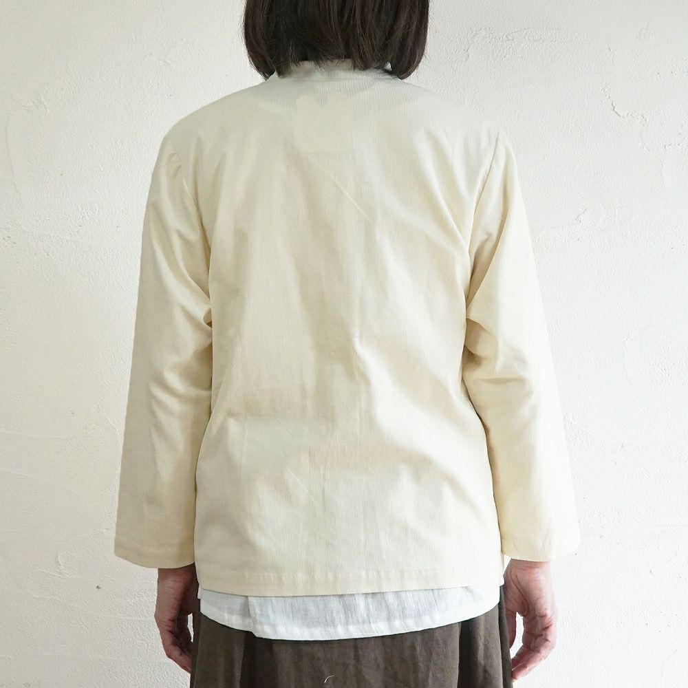 Branch m‘.,ブランチエム,ナチュラル,30代,40代,50代,60代,コットン,綿,ゆったり,ブラウス,長袖,羽織,シャツ,羽織シャツ,ライトアウター,スタンドカラー,スタンドカラーシャツ