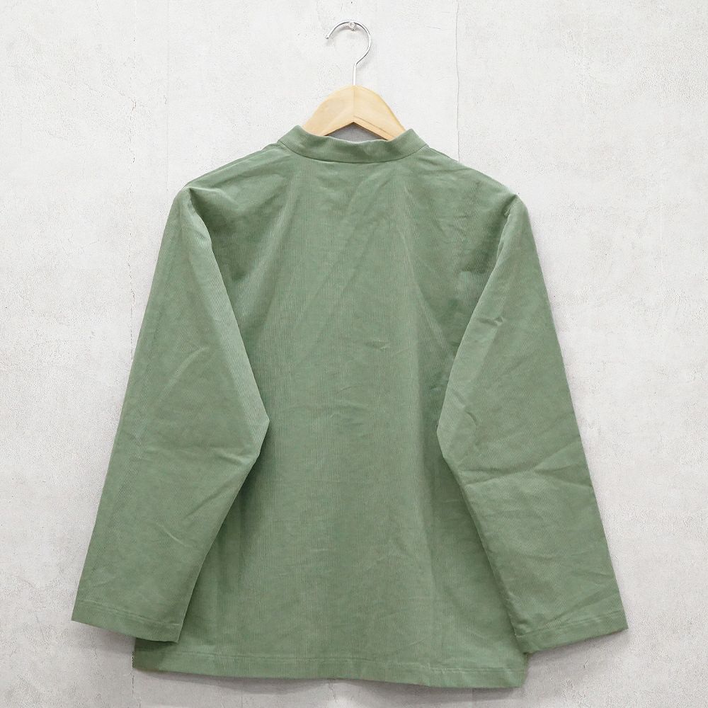 Branch m‘.,ブランチエム,ナチュラル,30代,40代,50代,60代,コットン,綿,ゆったり,ブラウス,長袖,羽織,シャツ,羽織シャツ,ライトアウター,スタンドカラー,スタンドカラーシャツ