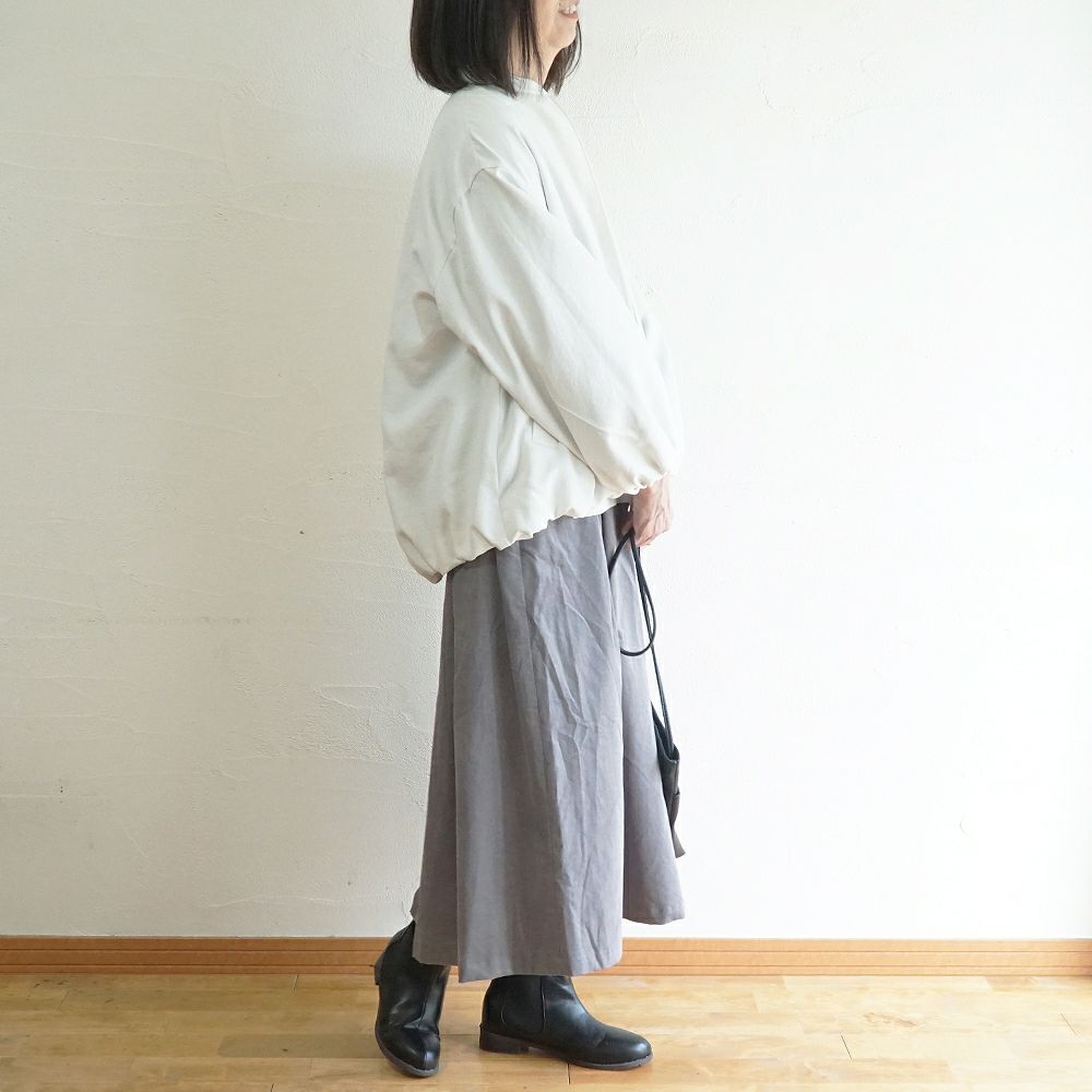 Branch m‘.,ブランチエム,ナチュラル,30代,40代,50代,60代,コットン,綿,ゆったり,skirt,スカート,タックスカート,コーデュロイ,細コール,コーデュロイスカート