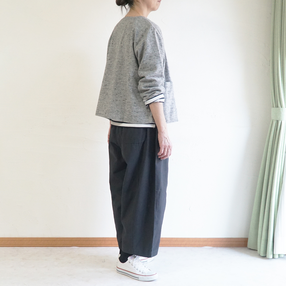 Branch m‘.,ブランチエム,ナチュラル,30代,40代,50代,60代,コットン,ゆったり,綿,アウター,カーディガン,ジャケット,羽織り,羽織,ライトアウター,Vネックジャケット,Vネックカーディガン,ネップ,ジャズネップ