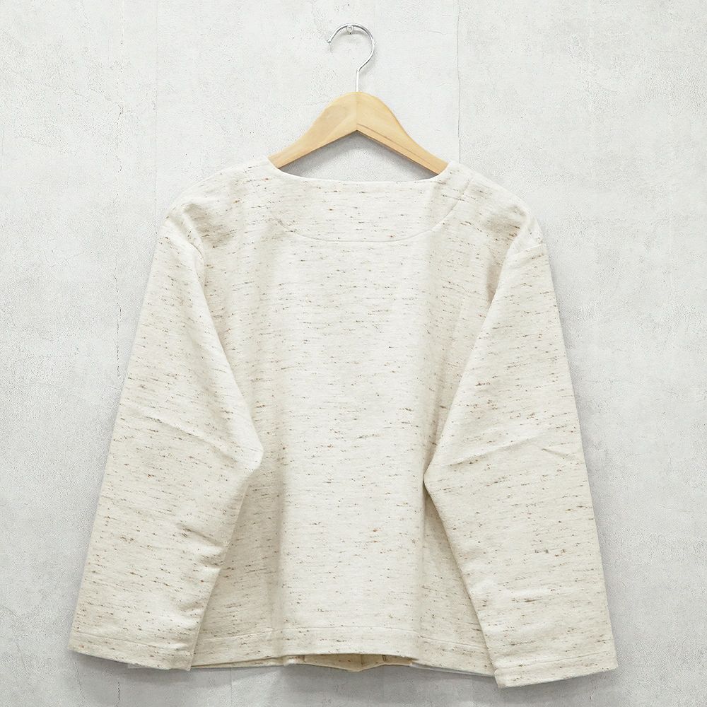 Branch m‘.,ブランチエム,ナチュラル,30代,40代,50代,60代,コットン,ゆったり,綿,アウター,カーディガン,ジャケット,羽織り,羽織,ライトアウター,Vネックジャケット,Vネックカーディガン,ネップ,ジャズネップ