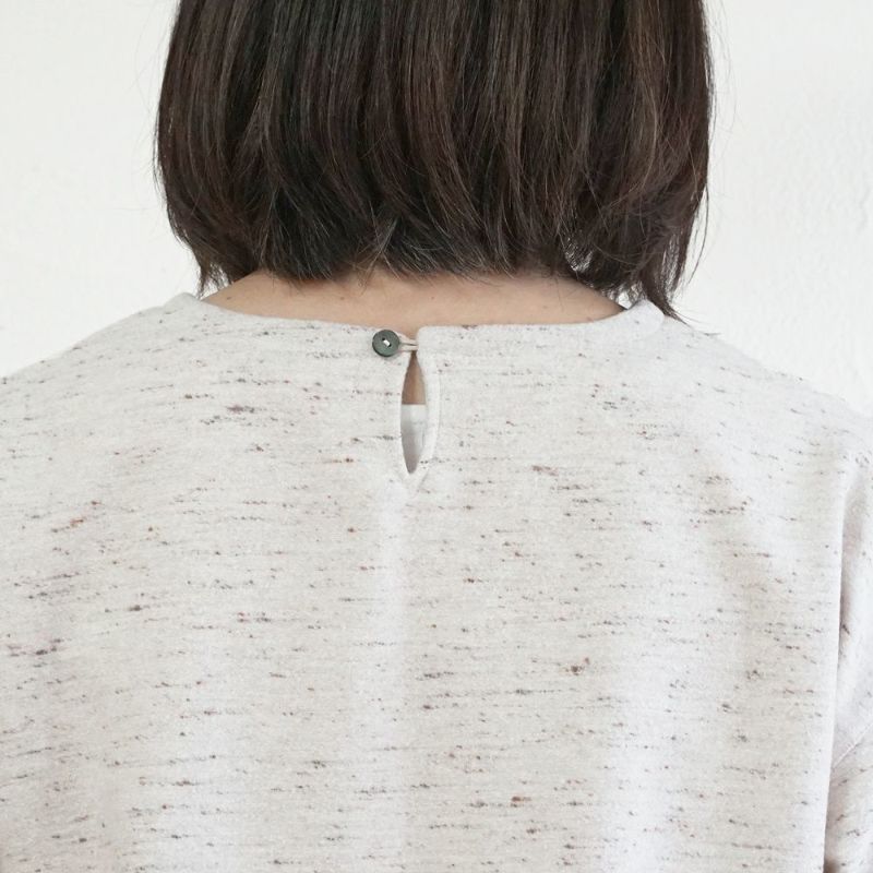 Branch m‘.,ブランチエム,ナチュラル,30代,40代,50代,60代,コットン,ゆったり,綿,プルオーバー,長袖,ネップ,ジャズネップ