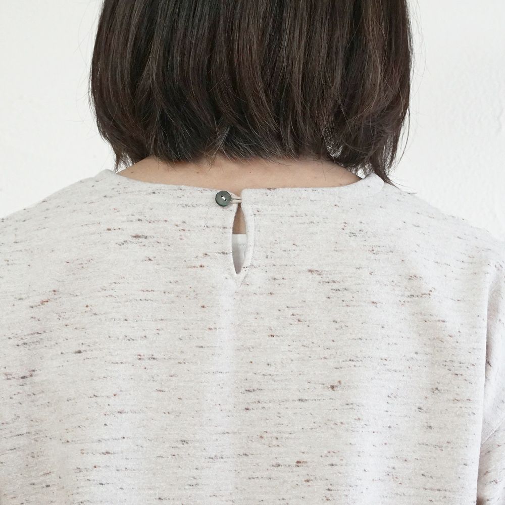 Branch m‘.,ブランチエム,ナチュラル,30代,40代,50代,60代,コットン,ゆったり,綿,プルオーバー,長袖,ネップ,ジャズネップ