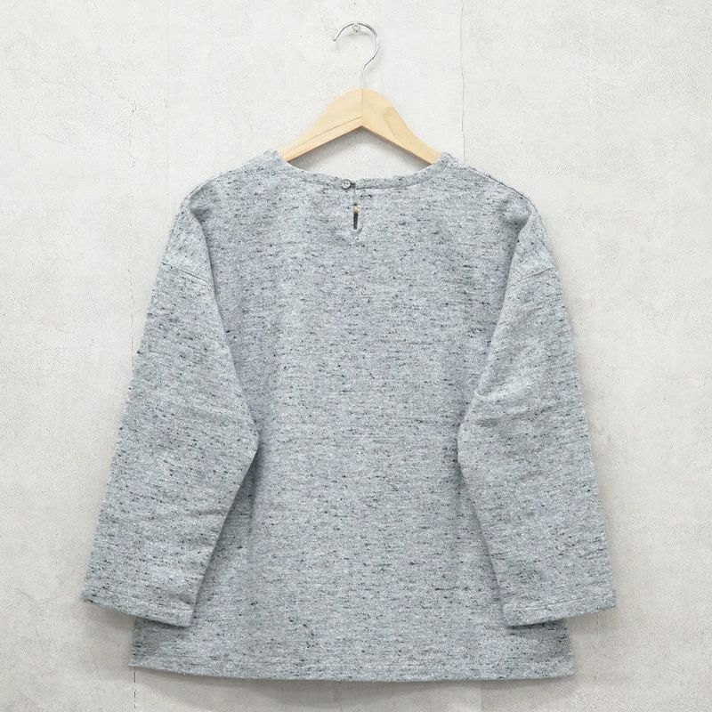 Branch m‘.,ブランチエム,ナチュラル,30代,40代,50代,60代,コットン,ゆったり,綿,プルオーバー,長袖,ネップ,ジャズネップ