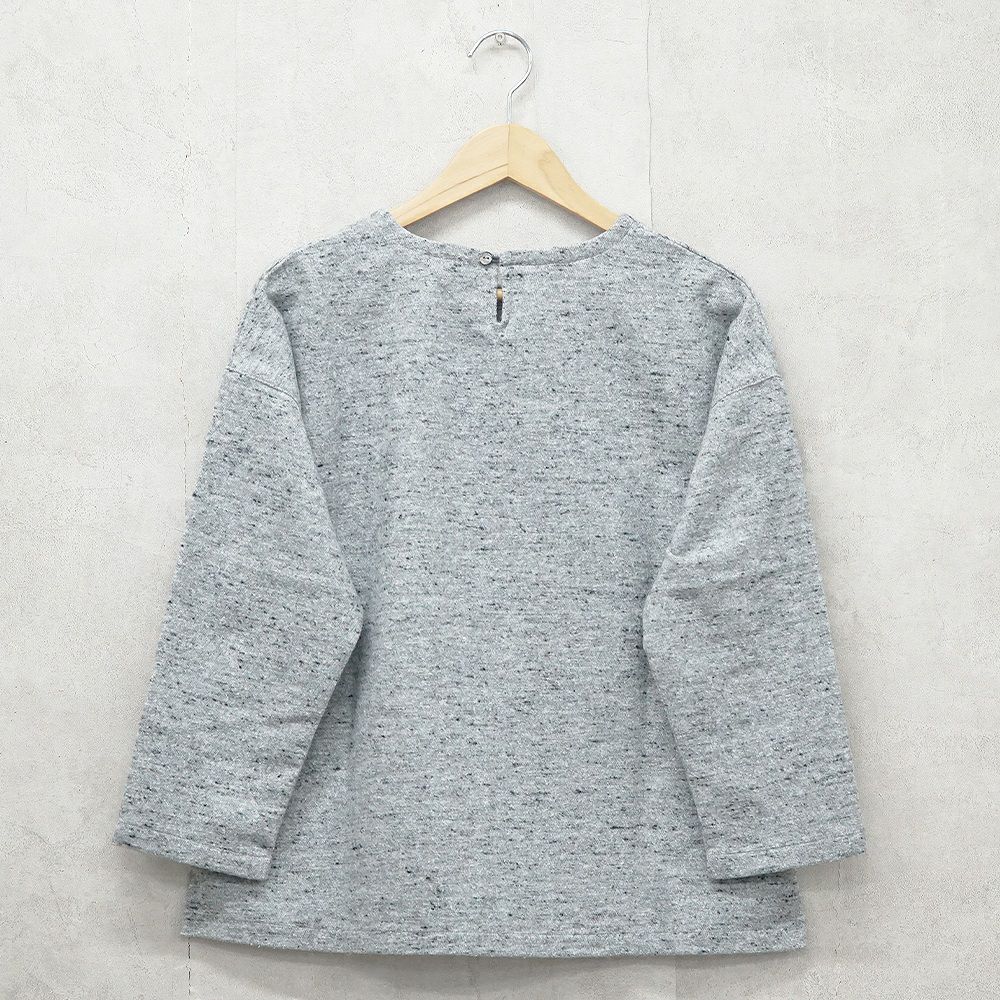 Branch m‘.,ブランチエム,ナチュラル,30代,40代,50代,60代,コットン,ゆったり,綿,プルオーバー,長袖,ネップ,ジャズネップ