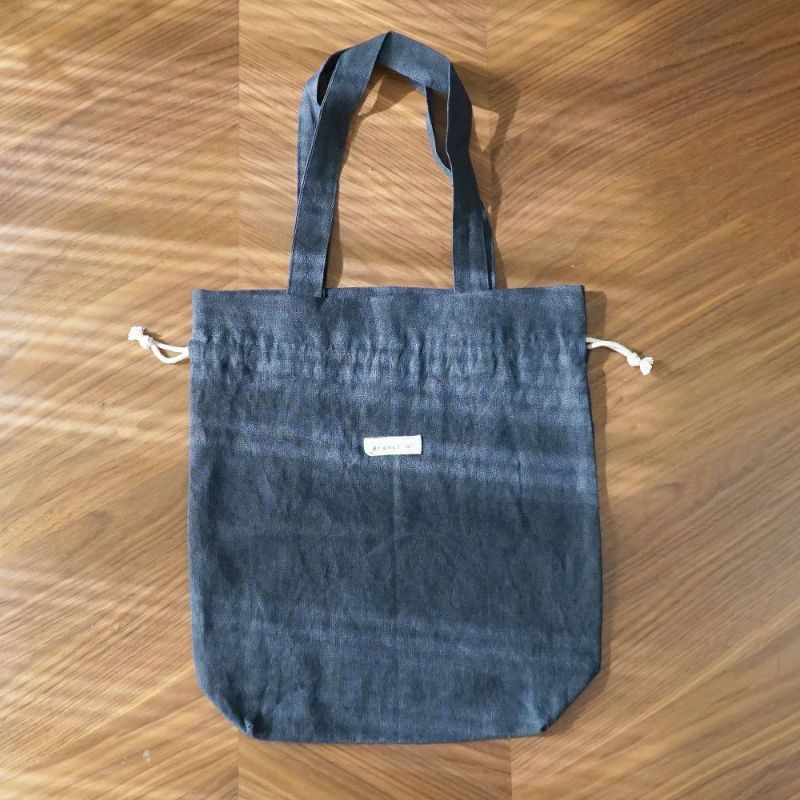 Branch m‘.,ブランチエム,ナチュラル,30代,40代,50代,60代,リネン,ゆったり,トート,トートバッグ,リネンバッグ,リネントートバッグ,巾着トート,バッグ,巾着バッグ,巾着トートバッグ