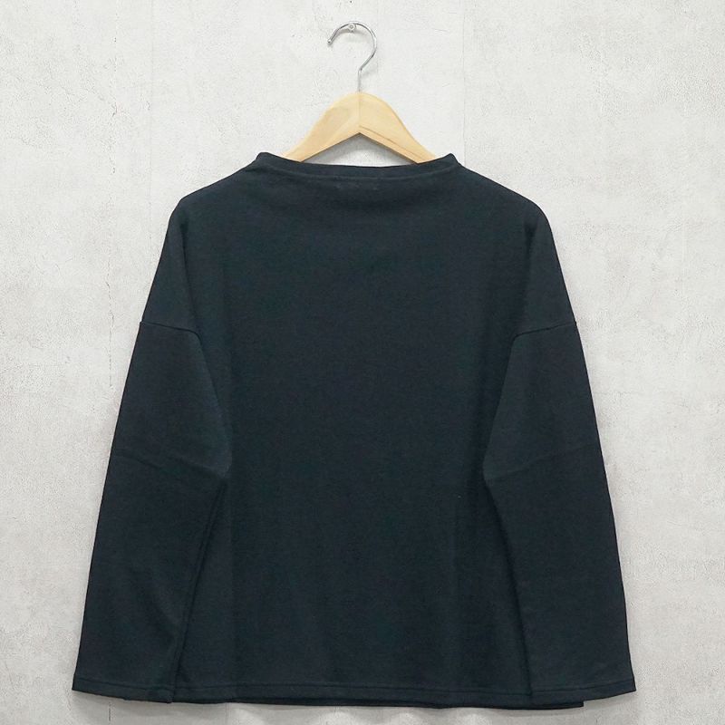 Branch m‘.,ブランチエム,ナチュラル,30代,40代,50代,60代,コットン,綿,ゆったり,Tシャツ,カットソー,ボトルネック,ボトルネックプルオーバー,,長袖