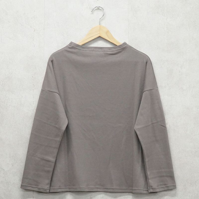 Branch m‘.,ブランチエム,ナチュラル,30代,40代,50代,60代,コットン,綿,ゆったり,Tシャツ,カットソー,ボトルネック,ボトルネックプルオーバー,,長袖