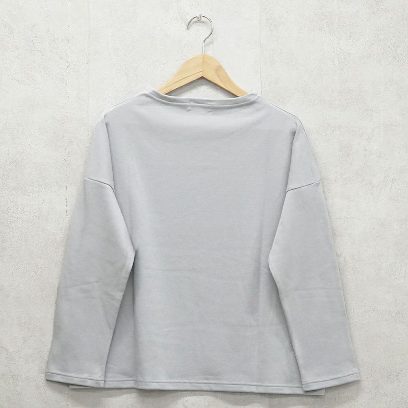 Branch m‘.,ブランチエム,ナチュラル,30代,40代,50代,60代,コットン,綿,ゆったり,Tシャツ,カットソー,ボトルネック,ボトルネックプルオーバー,,長袖