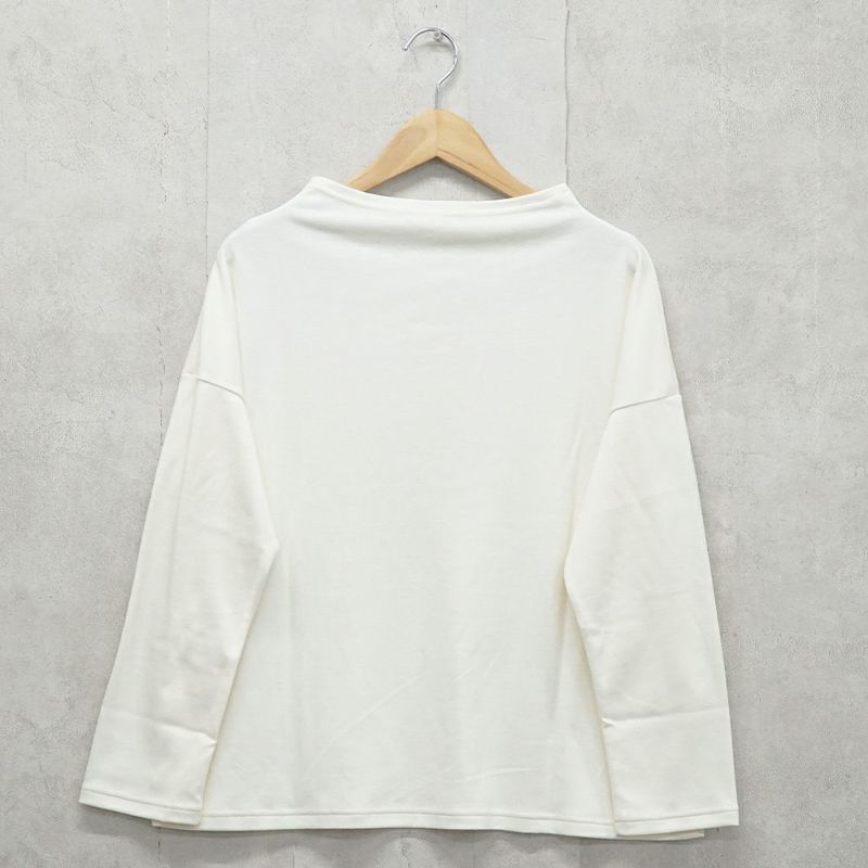 Branch m‘.,ブランチエム,ナチュラル,30代,40代,50代,60代,コットン,綿,ゆったり,Tシャツ,カットソー,ボトルネック,ボトルネックプルオーバー,,長袖