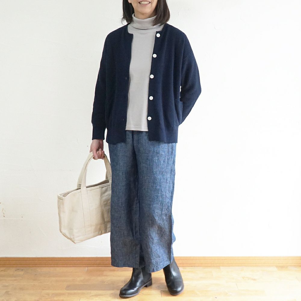 Branch m‘.,ブランチエム,ナチュラル,30代,40代,50代,60代,コットン,綿,ゆったり,Tシャツ,カットソー,タートルネック,タートルネックプルオーバー,,長袖