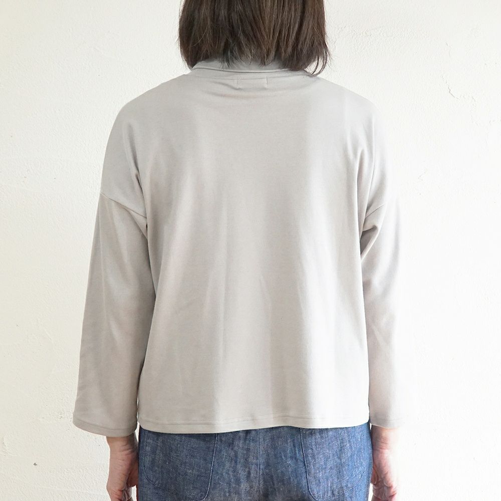 Branch m‘.,ブランチエム,ナチュラル,30代,40代,50代,60代,コットン,綿,ゆったり,Tシャツ,カットソー,タートルネック,タートルネックプルオーバー,,長袖