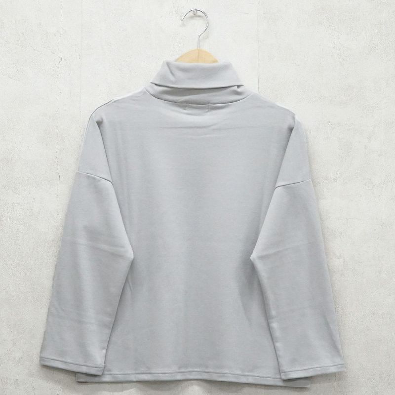 Branch m‘.,ブランチエム,ナチュラル,30代,40代,50代,60代,コットン,綿,ゆったり,Tシャツ,カットソー,タートルネック,タートルネックプルオーバー,,長袖