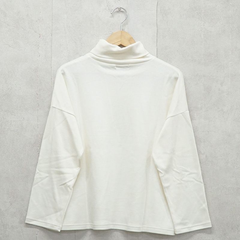 Branch m‘.,ブランチエム,ナチュラル,30代,40代,50代,60代,コットン,綿,ゆったり,Tシャツ,カットソー,タートルネック,タートルネックプルオーバー,,長袖