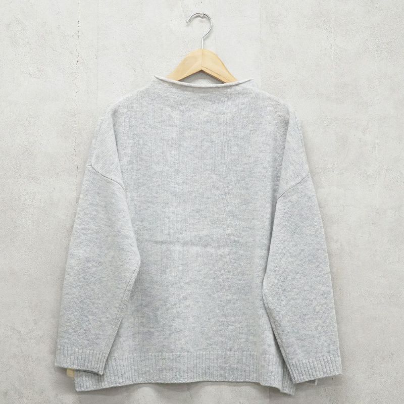 Branch m‘.,ブランチエム,ナチュラル,30代,40代,50代,60代,ウール,ゆったり,ニット,ボトルネック,ボトルネックニット,ニットプルオーバー,ウール,ウールニット