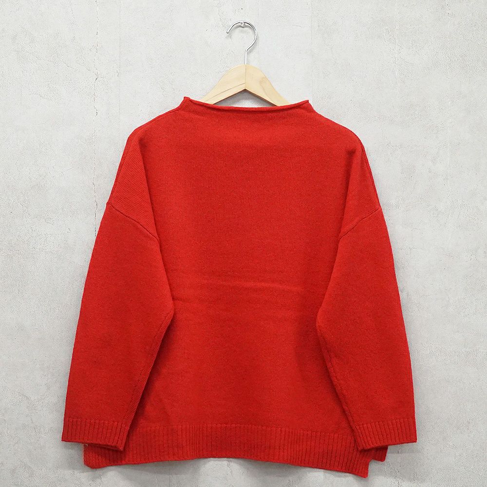 Branch m‘.,ブランチエム,ナチュラル,30代,40代,50代,60代,ウール,ゆったり,ニット,ボトルネック,ボトルネックニット,ニットプルオーバー,ウール,ウールニット