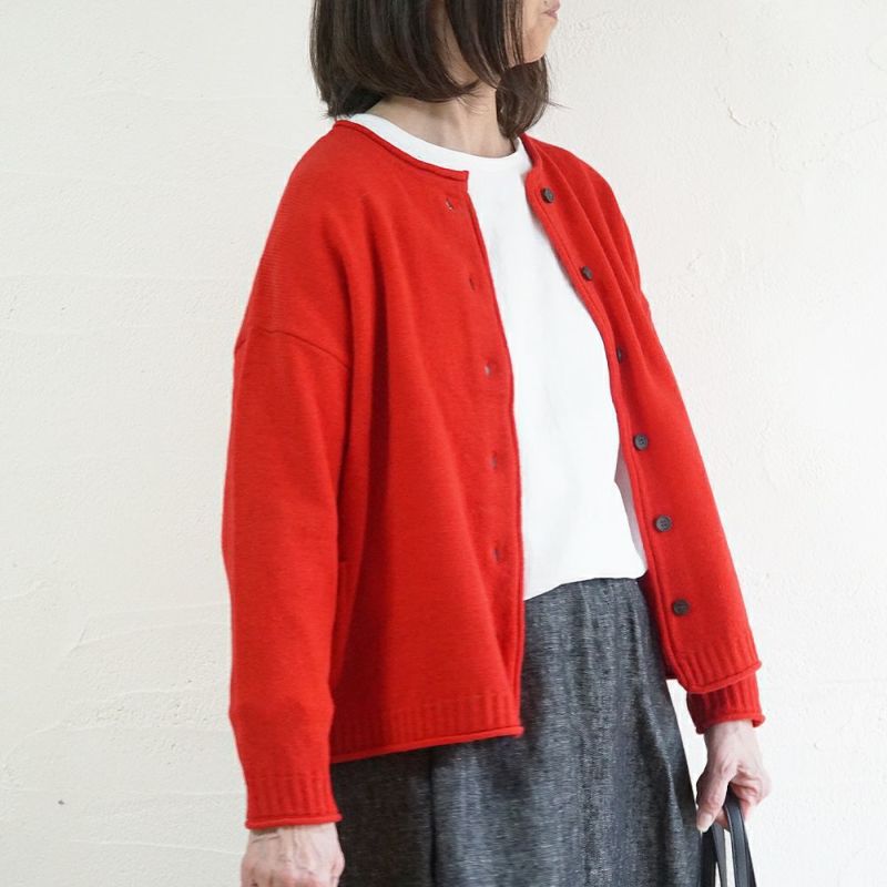 Branch m‘.,ブランチエム,ナチュラル,30代,40代,50代,60代,ウール,ゆったり,knit,ニット,ウール混,ボトルネック,プルオーバー,プルオーバーニット,カラーニット,カーディガン,ニットカーディガン,2way,2wayニット