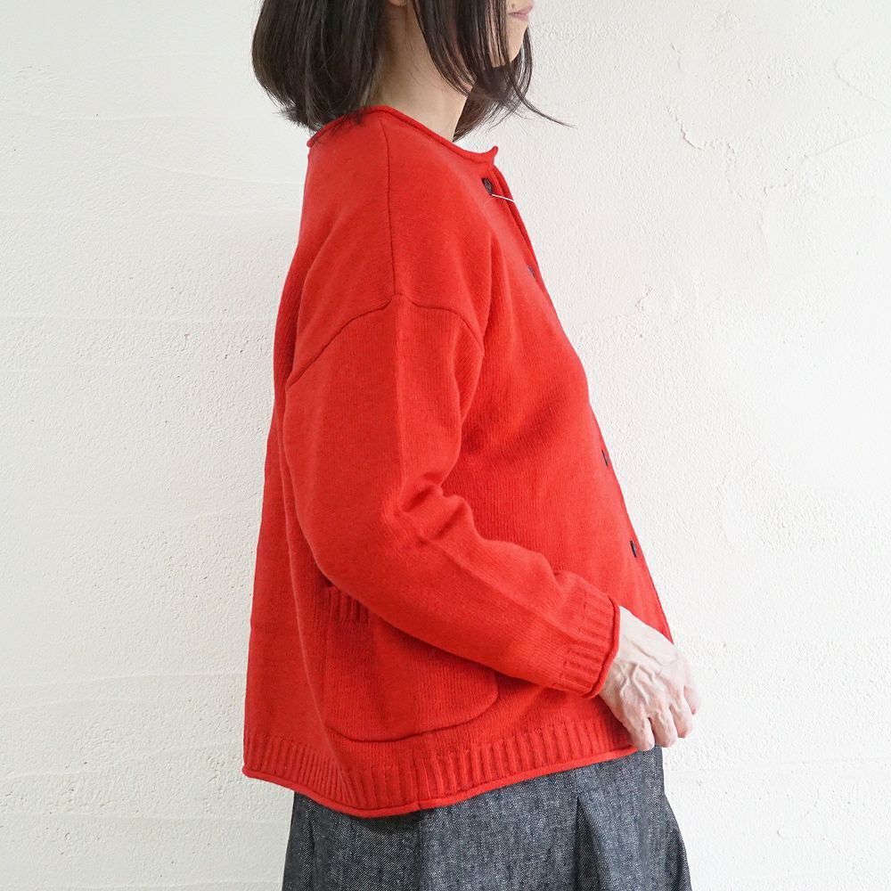 Branch m‘.,ブランチエム,ナチュラル,30代,40代,50代,60代,ウール,ゆったり,knit,ニット,ウール混,ボトルネック,プルオーバー,プルオーバーニット,カラーニット,カーディガン,ニットカーディガン,2way,2wayニット