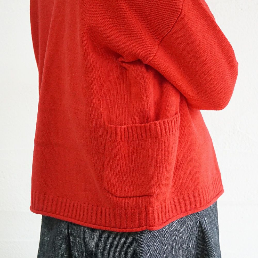 Branch m‘.,ブランチエム,ナチュラル,30代,40代,50代,60代,ウール,ゆったり,knit,ニット,ウール混,ボトルネック,プルオーバー,プルオーバーニット,カラーニット,カーディガン,ニットカーディガン,2way,2wayニット