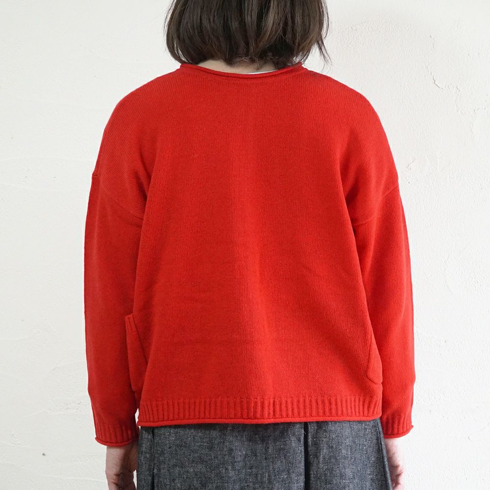 Branch m‘.,ブランチエム,ナチュラル,30代,40代,50代,60代,ウール,ゆったり,knit,ニット,ウール混,ボトルネック,プルオーバー,プルオーバーニット,カラーニット,カーディガン,ニットカーディガン,2way,2wayニット