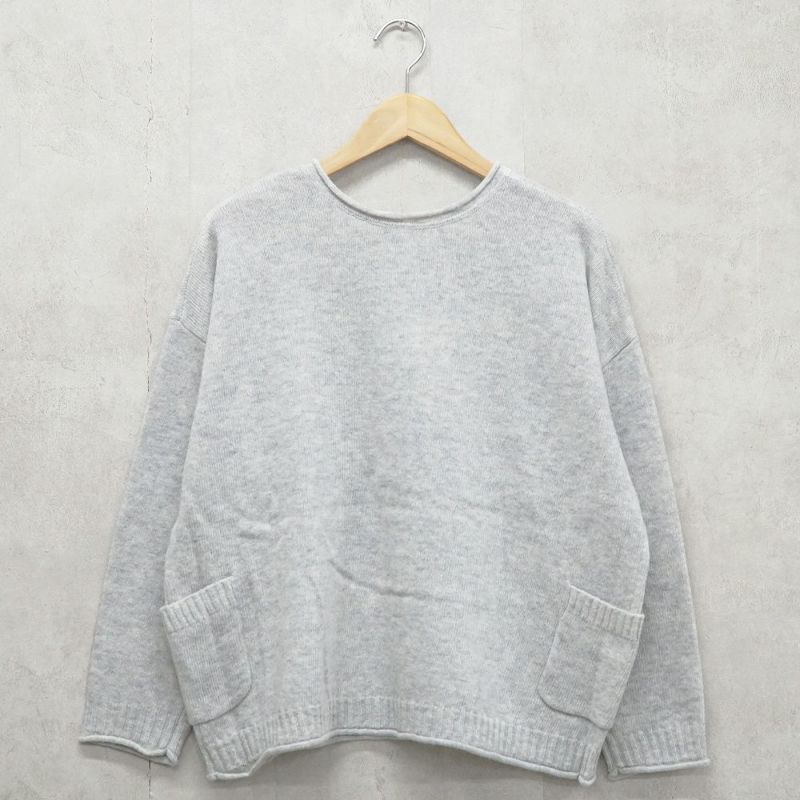 Branch m‘.,ブランチエム,ナチュラル,30代,40代,50代,60代,ウール,ゆったり,knit,ニット,ウール混,ボトルネック,プルオーバー,プルオーバーニット,カラーニット,カーディガン,ニットカーディガン,2way,2wayニット