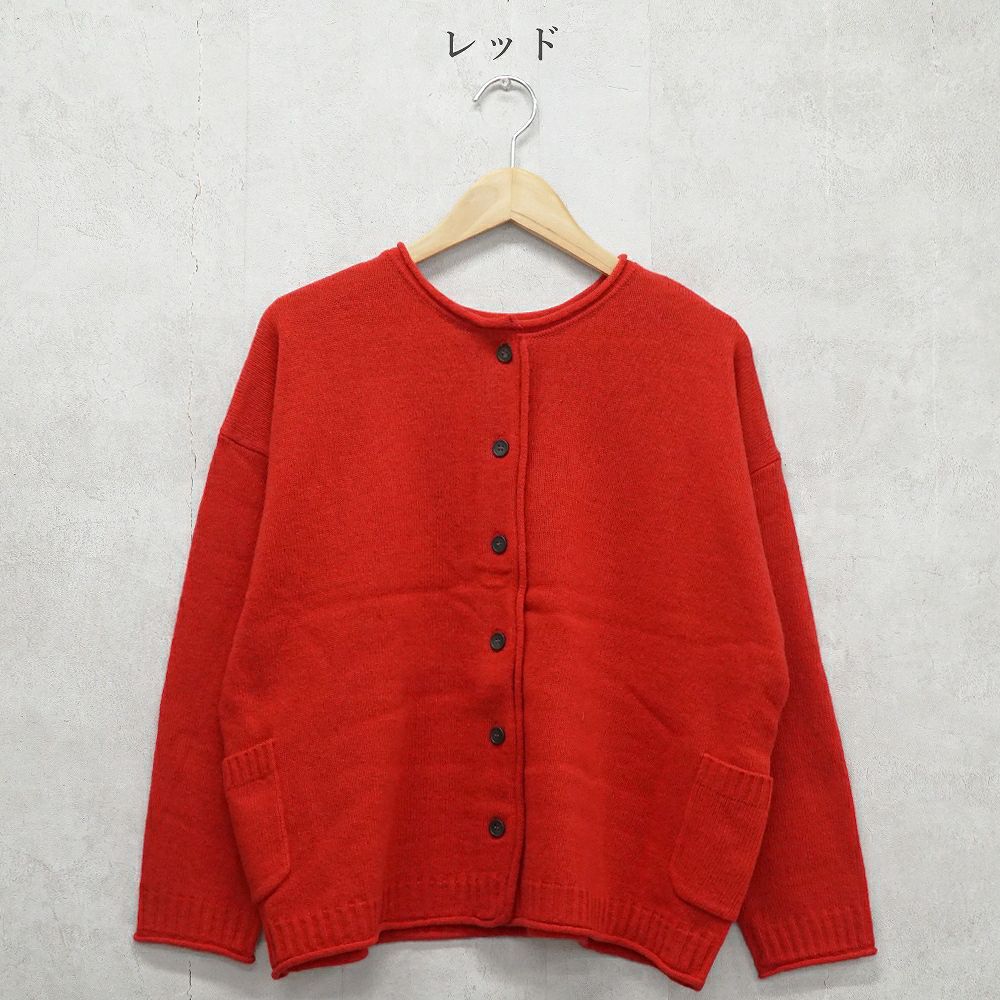 Branch m‘.,ブランチエム,ナチュラル,30代,40代,50代,60代,ウール,ゆったり,knit,ニット,ウール混,ボトルネック,プルオーバー,プルオーバーニット,カラーニット,カーディガン,ニットカーディガン,2way,2wayニット