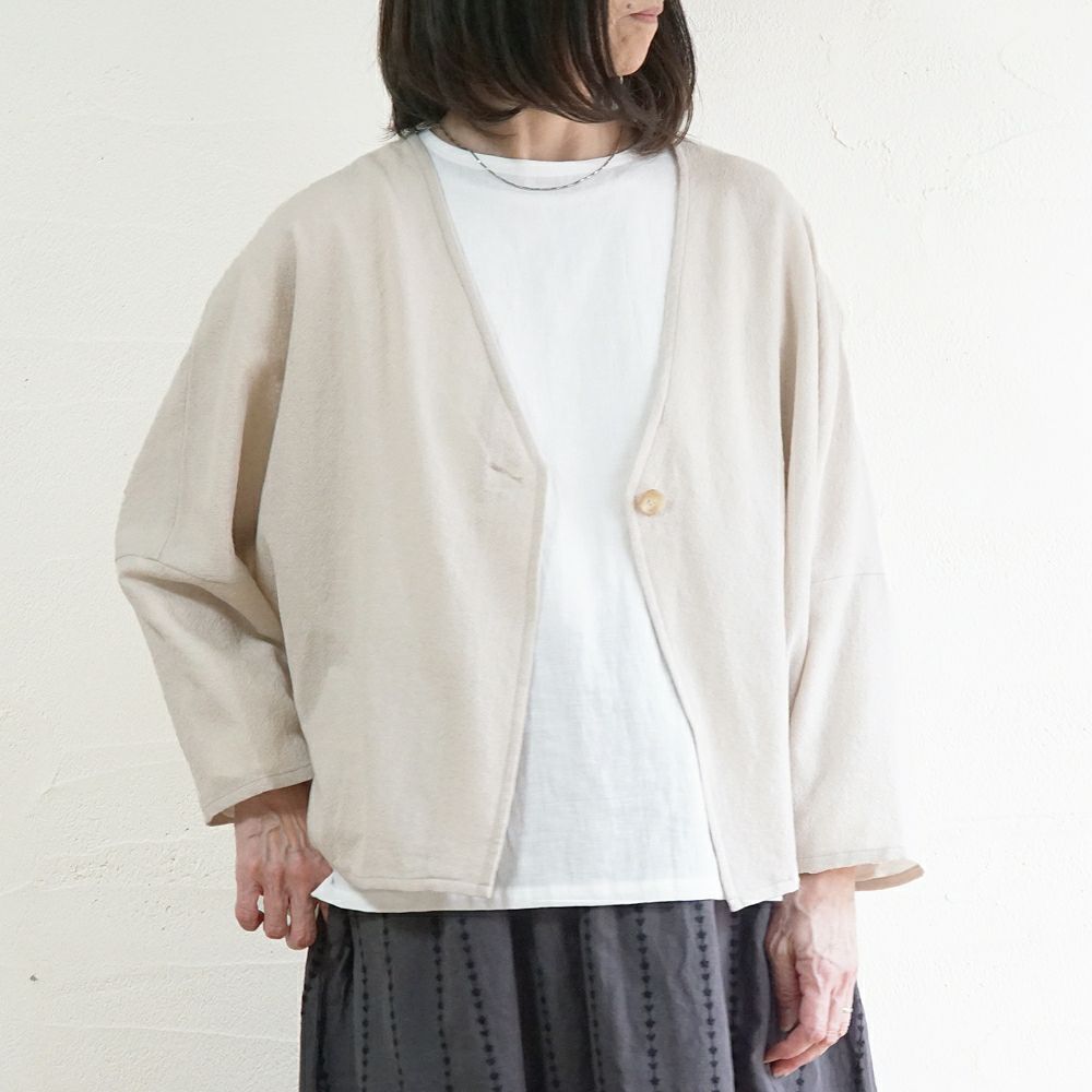 Branch m‘.,ブランチエム,ナチュラル,30代,40代,50代,60代,ゆったり,ウール,カーディガン,ウールカーディガン,ボレロカーディガン,羽織,