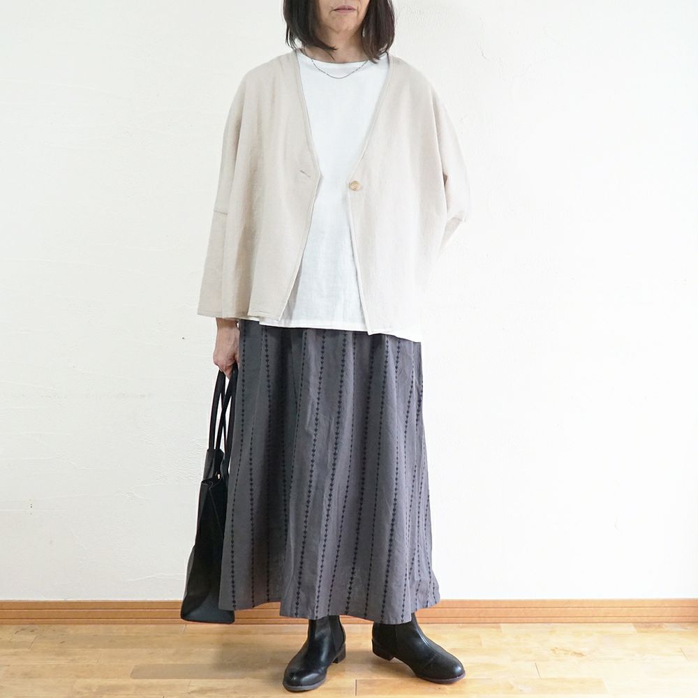 Branch m‘.,ブランチエム,ナチュラル,30代,40代,50代,60代,ゆったり,ウール,カーディガン,ウールカーディガン,ボレロカーディガン,羽織,
