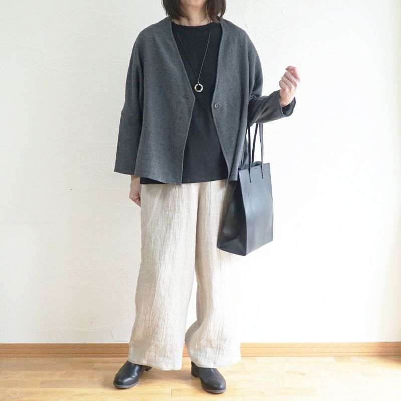 Branch m‘.,ブランチエム,ナチュラル,30代,40代,50代,60代,ゆったり,ウール,カーディガン,ウールカーディガン,ボレロカーディガン,羽織,