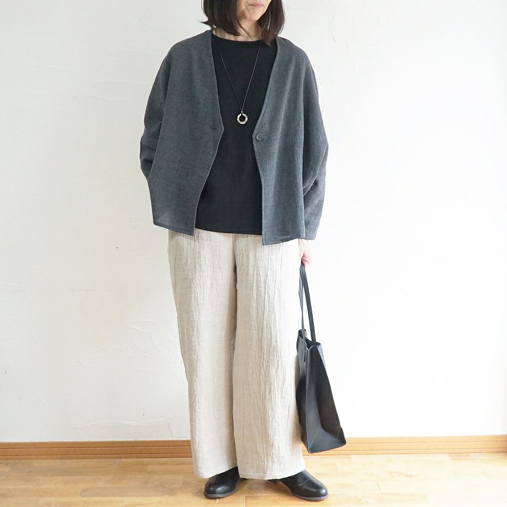 Branch m‘.,ブランチエム,ナチュラル,30代,40代,50代,60代,ゆったり,ウール,カーディガン,ウールカーディガン,ボレロカーディガン,羽織,