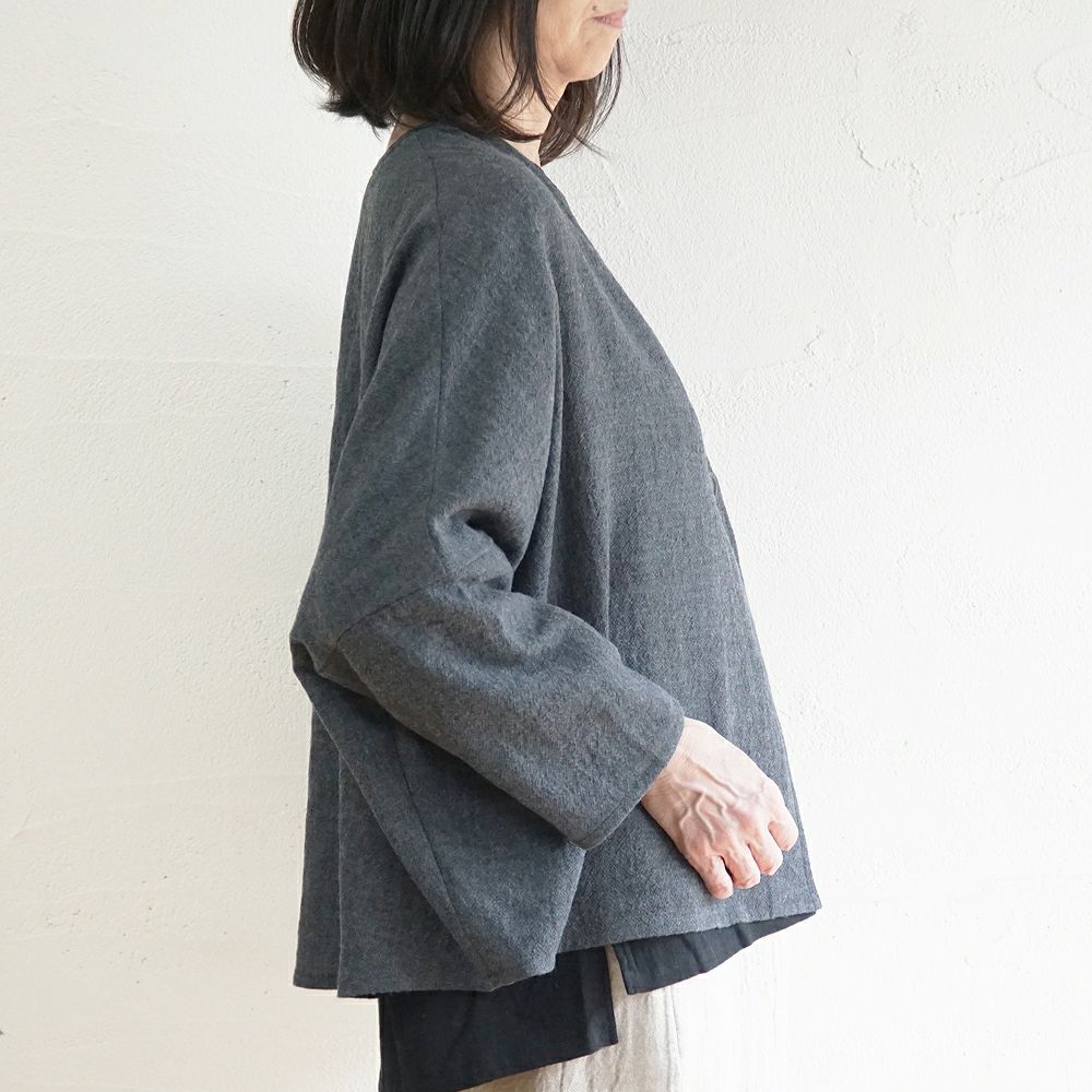 Branch m‘.,ブランチエム,ナチュラル,30代,40代,50代,60代,ゆったり,ウール,カーディガン,ウールカーディガン,ボレロカーディガン,羽織,