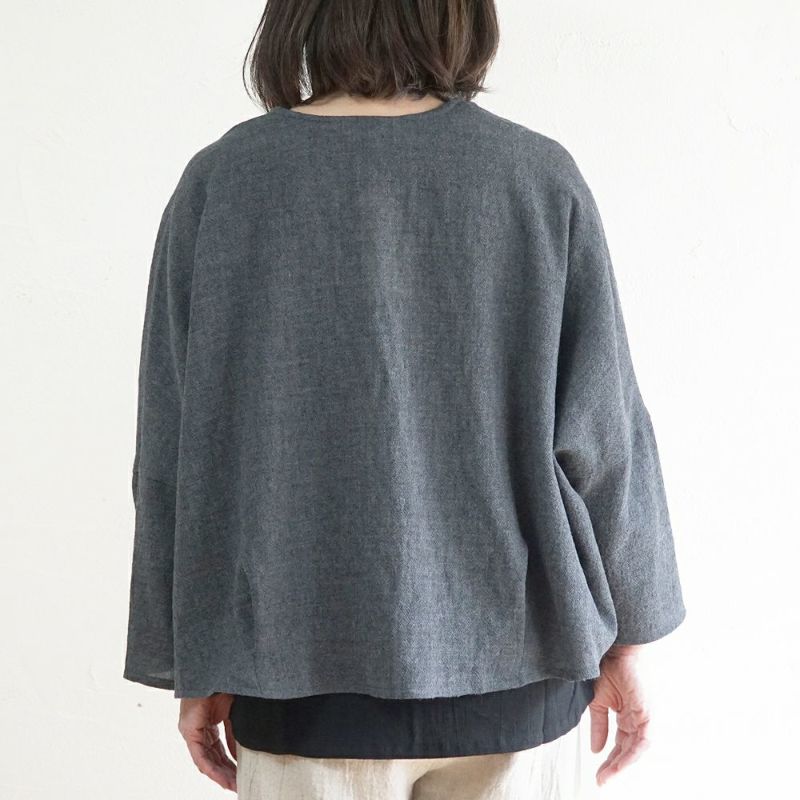 Branch m‘.,ブランチエム,ナチュラル,30代,40代,50代,60代,ゆったり,ウール,カーディガン,ウールカーディガン,ボレロカーディガン,羽織,