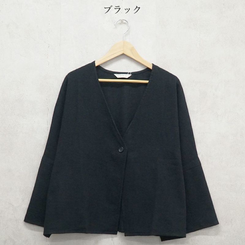 Branch m‘.,ブランチエム,ナチュラル,30代,40代,50代,60代,ゆったり,ウール,カーディガン,ウールカーディガン,ボレロカーディガン,羽織,