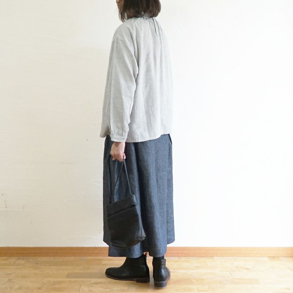 Branch m‘.,ブランチエム,ナチュラル,30代,40代,50代,60代,コットン,綿,ゆったり,blouse,ブラウス,フリルブラウス,