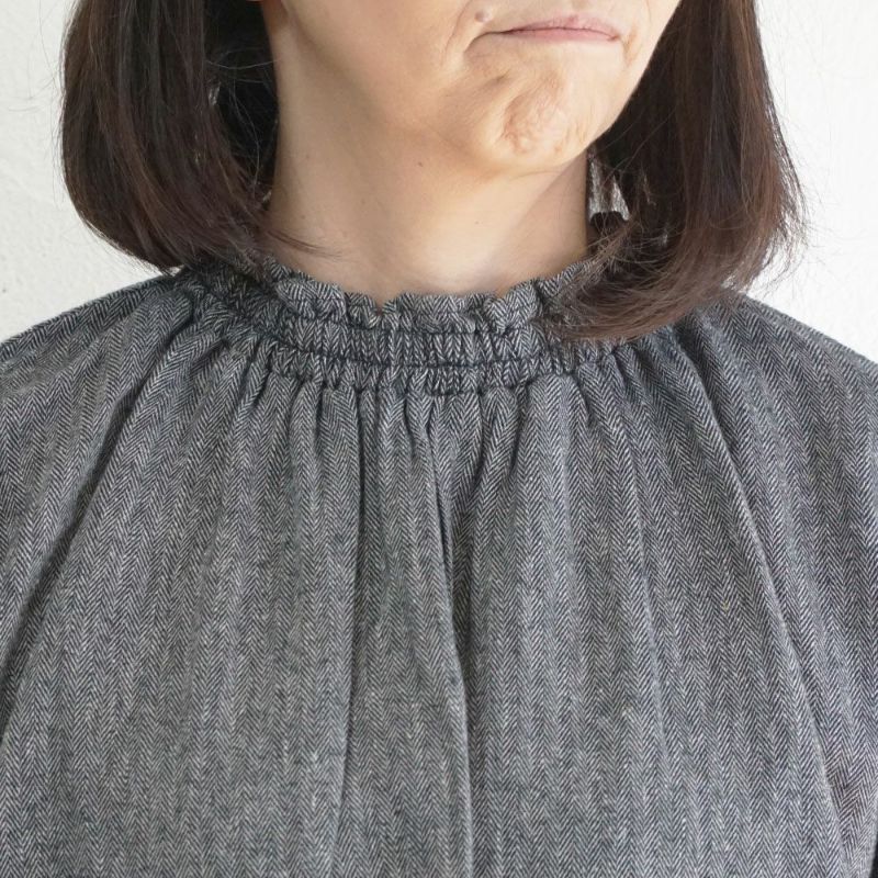 Branch m‘.,ブランチエム,ナチュラル,30代,40代,50代,60代,コットン,綿,ゆったり,blouse,ブラウス,フリルブラウス,