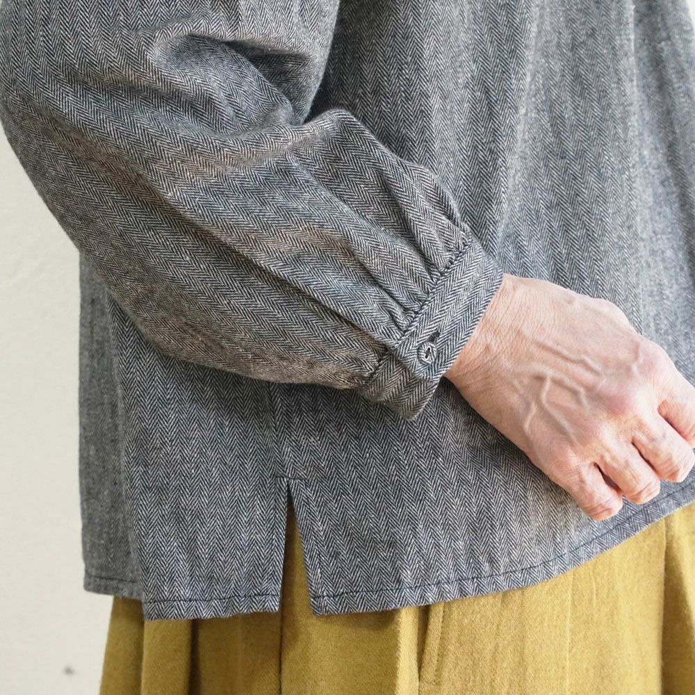 Branch m‘.,ブランチエム,ナチュラル,30代,40代,50代,60代,コットン,綿,ゆったり,blouse,ブラウス,フリルブラウス,
