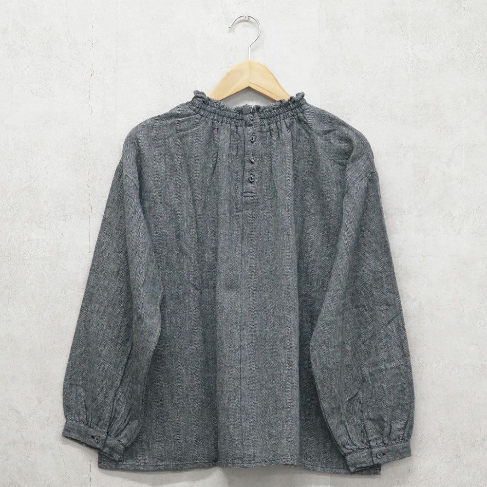 Branch m‘.,ブランチエム,ナチュラル,30代,40代,50代,60代,コットン,綿,ゆったり,blouse,ブラウス,フリルブラウス,