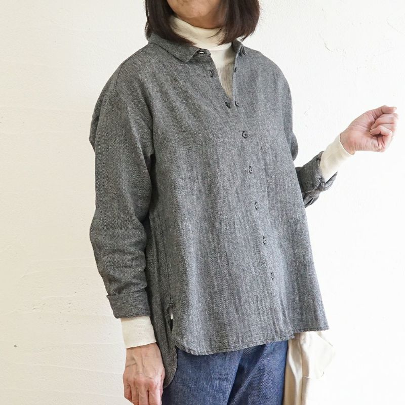 Branch m‘.,ブランチエム,ナチュラル,30代,40代,50代,60代,コットン,綿,ゆったり,blouse,ブラウス,シャツ,チュニック,シャツチュニック,チュニックブラウス