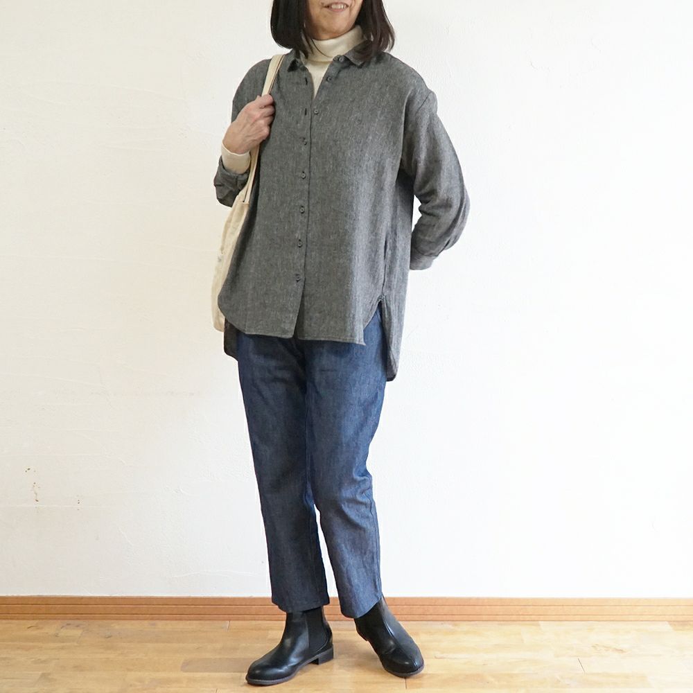 Branch m‘.,ブランチエム,ナチュラル,30代,40代,50代,60代,コットン,綿,ゆったり,blouse,ブラウス,シャツ,チュニック,シャツチュニック,チュニックブラウス