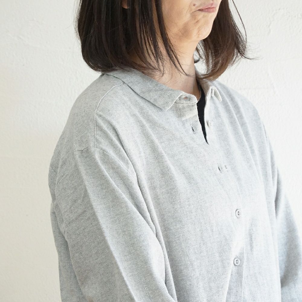 Branch m‘.,ブランチエム,ナチュラル,30代,40代,50代,60代,コットン,綿,ゆったり,blouse,ブラウス,シャツ,チュニック,シャツチュニック,チュニックブラウス