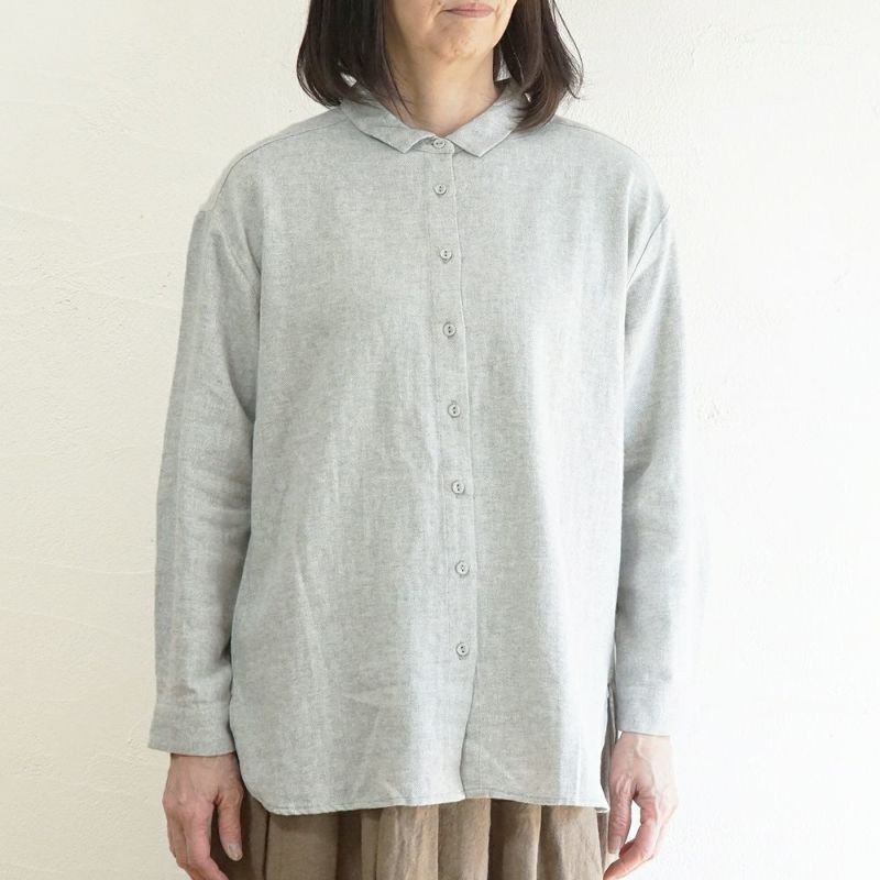 Branch m‘.,ブランチエム,ナチュラル,30代,40代,50代,60代,コットン,綿,ゆったり,blouse,ブラウス,シャツ,チュニック,シャツチュニック,チュニックブラウス